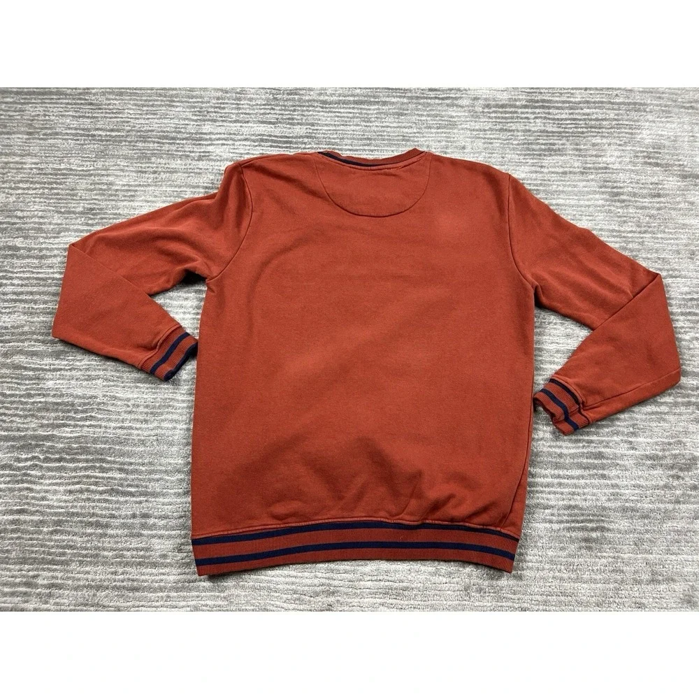 Denim and Flower Sweater Mens Large Burnt Orange‎ Longsleeve BOSTON Casual